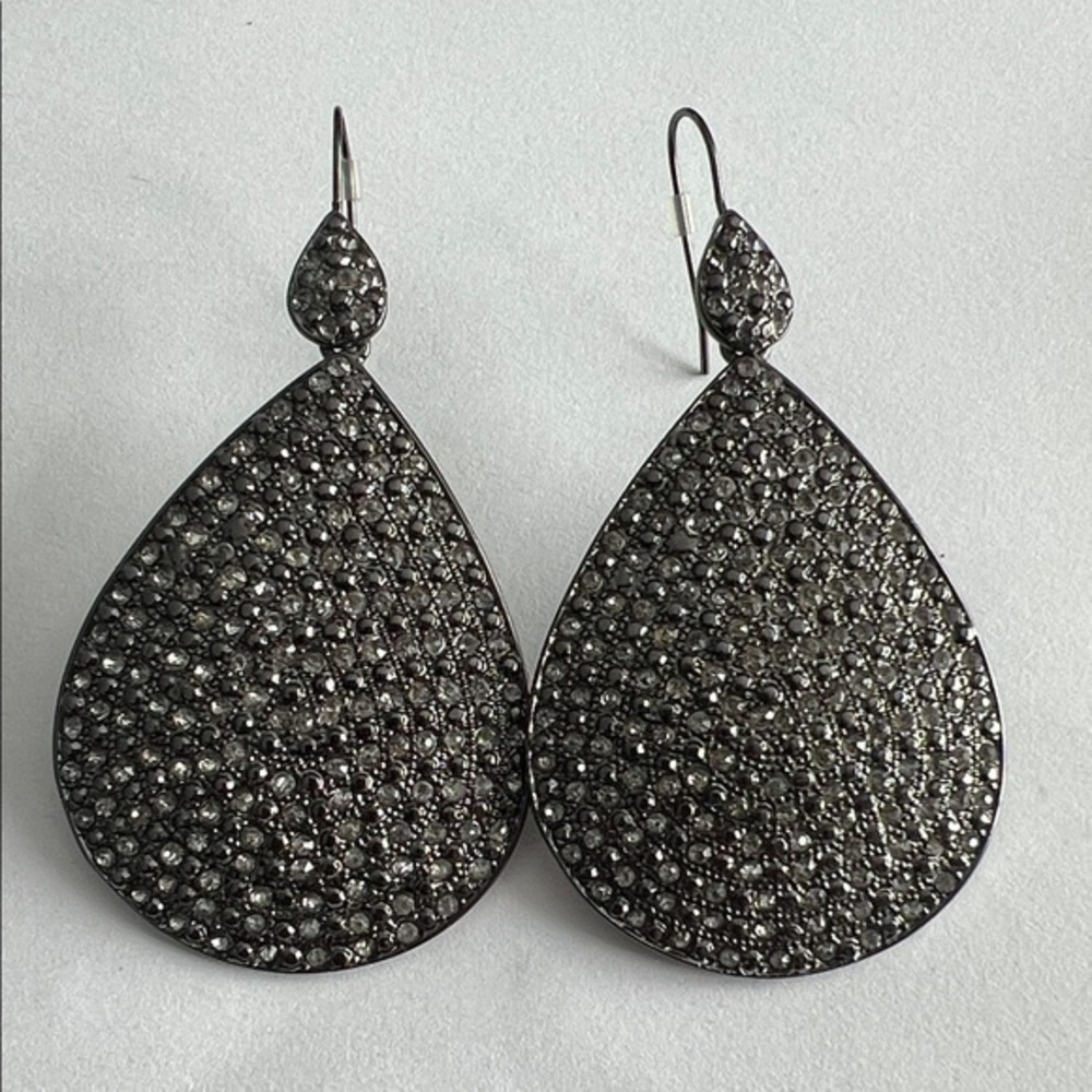 Silver teardrop earrings